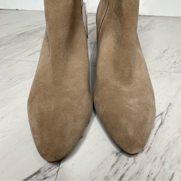 New! Blondo Tasel Tan Suede Pointy Toe Bootie 8M - Picture 11 of 15